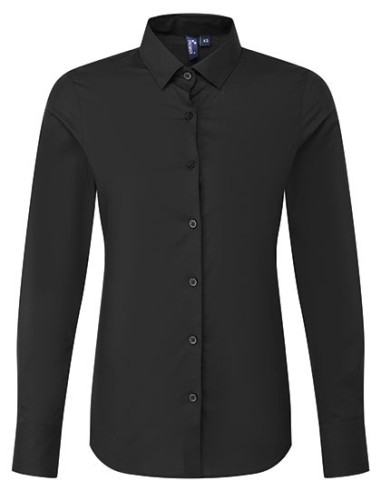 PRE-PR303-Women’s Long Sleeve ‘Recyclight’ Poplin Shirt